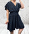 Made In Italy  Plus Size Magic  V Wrap Front Shirred Waist Playsuit One Size Fits UK 12-22