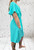 Made In Italy  Plus Size Magic  V Wrap Front Shirred Waist Playsuit One Size Fits UK 12-22