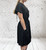 Made In Italy  Plus Size Magic  V Wrap Front Shirred Waist Playsuit One Size Fits UK 12-22