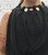 Toscana Moda Beaded Neck Bubble Hem Sleeveless Top - One Size Fits UK 10-18