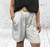 Toscana Moda One Size Loose Fit Elasticated Waist Shorts With Pockets & Belt Fit UK 10-18 White Or Wine