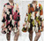 Made In Italy Flora Abstract Bold Floral Print Tiered Smock Dress - One Size Fits UK 8-16