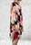 Made In Italy Flora Abstract Bold Floral Print Tiered Smock Dress - One Size Fits UK 8-16