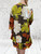 Made In Italy Flora Abstract Bold Floral Print Tiered Smock Dress - One Size Fits UK 8-16
