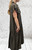 Made In Italy Victoriana Vintage Boho Style Ruffle Trim Maxi Dress - One Size  8-20