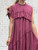 Made In Italy Victoriana Vintage Boho Style Ruffle Trim Maxi Dress - One Size  8-20