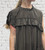 Made In Italy Victoriana Vintage Boho Style Ruffle Trim Maxi Dress - One Size  8-20