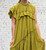 Made In Italy Victoriana Vintage Boho Style Ruffle Trim Maxi Dress - One Size  8-20