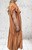 Made In Italy Victoriana Vintage Boho Style Ruffle Trim Maxi Dress - One Size  8-20