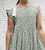 Diverse Italian Ditsy Daisy Floral Print Shirred Top Midi Dress With Ruffle  Hem  One Size Fits 8-18  Sage Green Or Navy