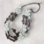 Boho Statement Multi Strand Brown Ivory Wooden Bead, Diamond & Disc Necklace