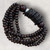 Boho Dark Brown Wooden Stretchy Multi Strand Bead & Disc Bracelet