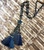 Boho Animal Print Star Lagenlook Long Beaded Necklace 6 Colours - Style 1