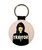 Traitors Inspired Pink Round PU Keyring