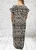 Made In Italy Pleated Beige Camel & Black Leopard Print Maxi Dress One Size Fits 10-16