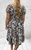 Paisley Print Bardot Or Scoop Midi Length Magic Dress  One Size Fits 10-22 Black, Brown Or Navy
