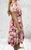 Watercolour Floral Bardot Or Scoop Midi Length Magic Dress  One Size Fits 10-22 Black, Pink Or Green