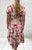 Watercolour Floral Bardot Or Scoop Midi Length Magic Dress  One Size Fits 10-22 Black, Pink Or Green