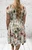 Watercolour Floral Bardot Or Scoop Midi Length Magic Dress  One Size Fits 10-22 Black, Pink Or Green
