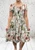 Watercolour Floral Bardot Or Scoop Midi Length Magic Dress  One Size Fits 10-22 Black, Pink Or Green