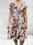 Watercolour Floral Bardot Or Scoop Midi Length Magic Dress  One Size Fits 10-22 Black, Pink Or Green