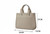 Long & Son Textured PU Faux Leather Grab / Tote Bag With Crossbody Strap & Grab Handles  5 Colours