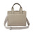 Long & Son Textured PU Faux Leather Grab / Tote Bag With Crossbody Strap & Grab Handles  5 Colours