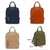 Long & Son Textured Faux  Leather Backpack With Grab Handles & Beaded Tassel - Tan Navy Or Taupe