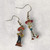 Toy Story Woody Jessie Inspired Enamel Gold Alloy Drop Dangly Odd Earrings