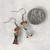 Toy Story Woody Jessie Inspired Enamel Gold Alloy Drop Dangly Odd Earrings
