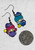 Sanrio Twin Stars Inspired Enamel & Black Alloy Odd Drop Dangly Earrings