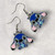 Droopy Eared Stitch Inspired Enamel & Silver Alloy Drop Dangly Earrings