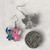 Stitch & Angel Inspired Enamelled Silver Alloy Drop Dangly Earrings