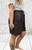 Made In Italy Chocolate Brown Stud Pocket Shorts One Size Fits UK 8-14