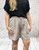 Made In Italy Beige Stud Pocket Shorts One Size Fits UK 8-14