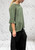 Diverse Italian Khaki Green Box Fit Fine Knit Layering Top Jumper One Size Fits UK 10-16