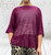 Diverse Italian Purple Box Fit Fine Knit Layering Top Jumper One Size Fits UK 10-16