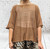 Diverse Italian Caramel Box Fit Fine Knit Layering Top Jumper One Size Fits UK 10-16
