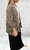 Made In Italy Beige Mix Leopard Animal Print  Open Front Jacket One Size Fits UK 10-20