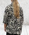 Made In Italy Off White & Black Mix Zebra Animal Print Open Front Jacket One Size Fits 10-20