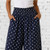 Curve Made In Italy  Polka Dot Really Wide Leg Shirred Waist Palazzo Pants One Size Fits UK 12-22