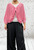Made In Italy Cotton Loose Knit 3in1 Layering Batwing Top  - One Size Fits UK 10-16 10 Colours