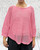 Made In Italy Cotton Loose Knit 3in1 Layering Batwing Top  - One Size Fits UK 10-16 10 Colours