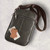 Long & Son Coffee Real Leather Crossbody Pouch Phone Bag