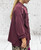 Italian One Size Plum Purple Jersey Military Style Jacket One Size Fits UK 10-18