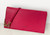 Long & Son Fuchsia Pink Pebble Faux Leather PU Shoulder Clutch Bag With Wrist Strap