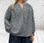 New Collection Black & White Textured Check Gingham Dip Back Smock Top One Sizes Fits 10-20