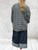 New Collection Black & White Textured Check Gingham Dip Back Smock Top One Sizes Fits 10-20