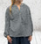 New Collection Black & White Textured Check Gingham Dip Back Smock Top One Sizes Fits 10-20