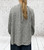 New Collection Brown & White Textured Check Gingham Dip Back Smock Top One Sizes Fits 10-20